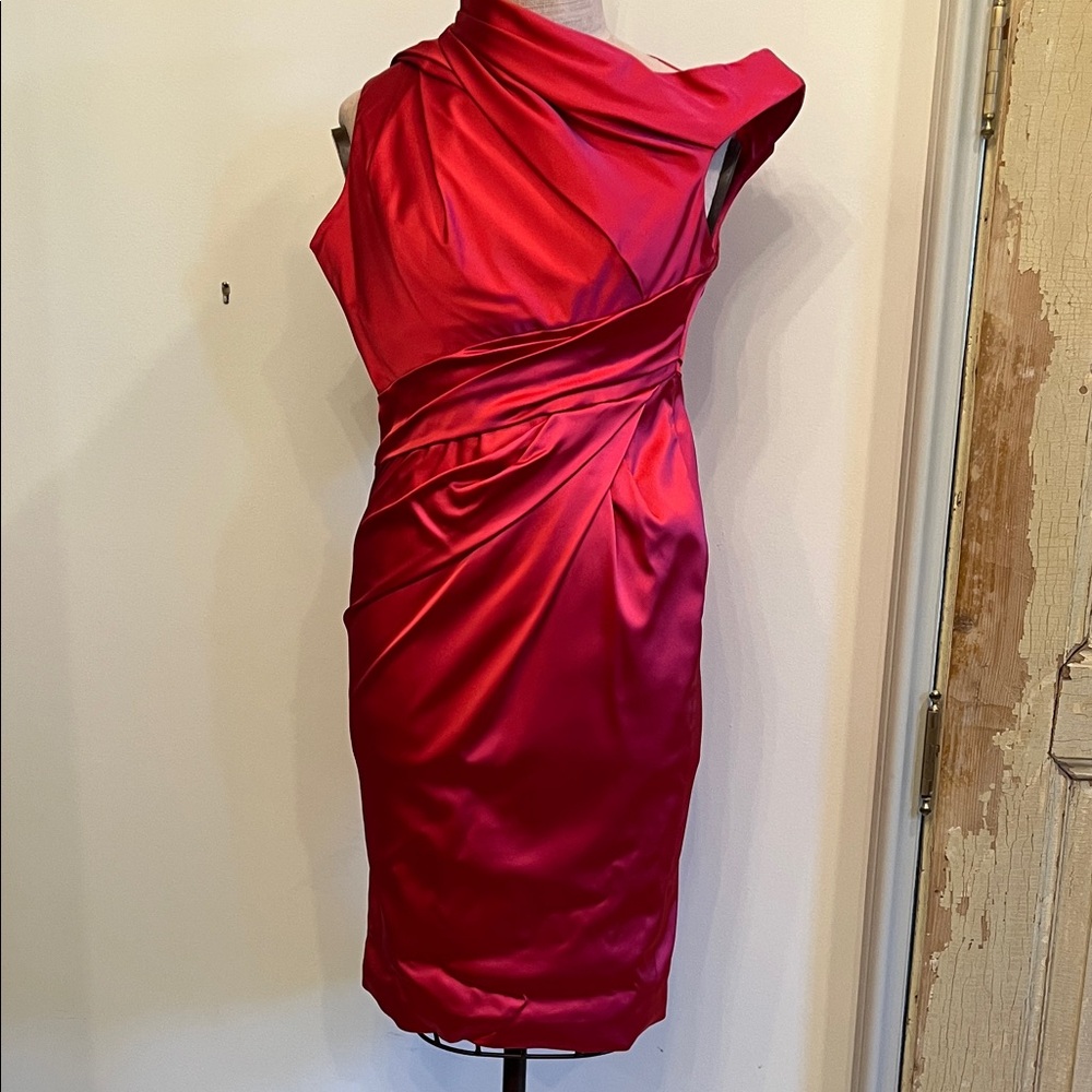 Karen Millen One Shoulder Red Dress